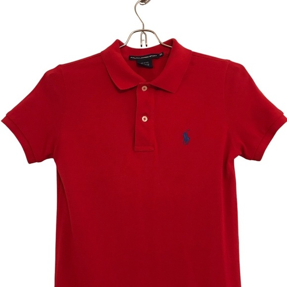 NWOT Ralph Lauren Sport Polo t-shirt dress XS red 100% cotton preppy ivy league - Picture 3 of 9